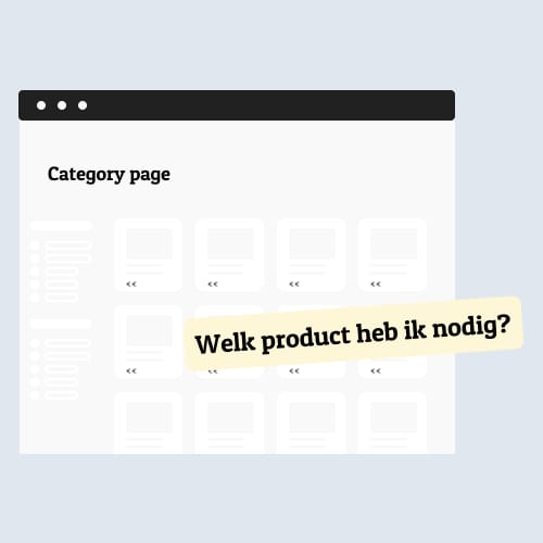 Guided Selling categorie besluiteloosheid WEBP