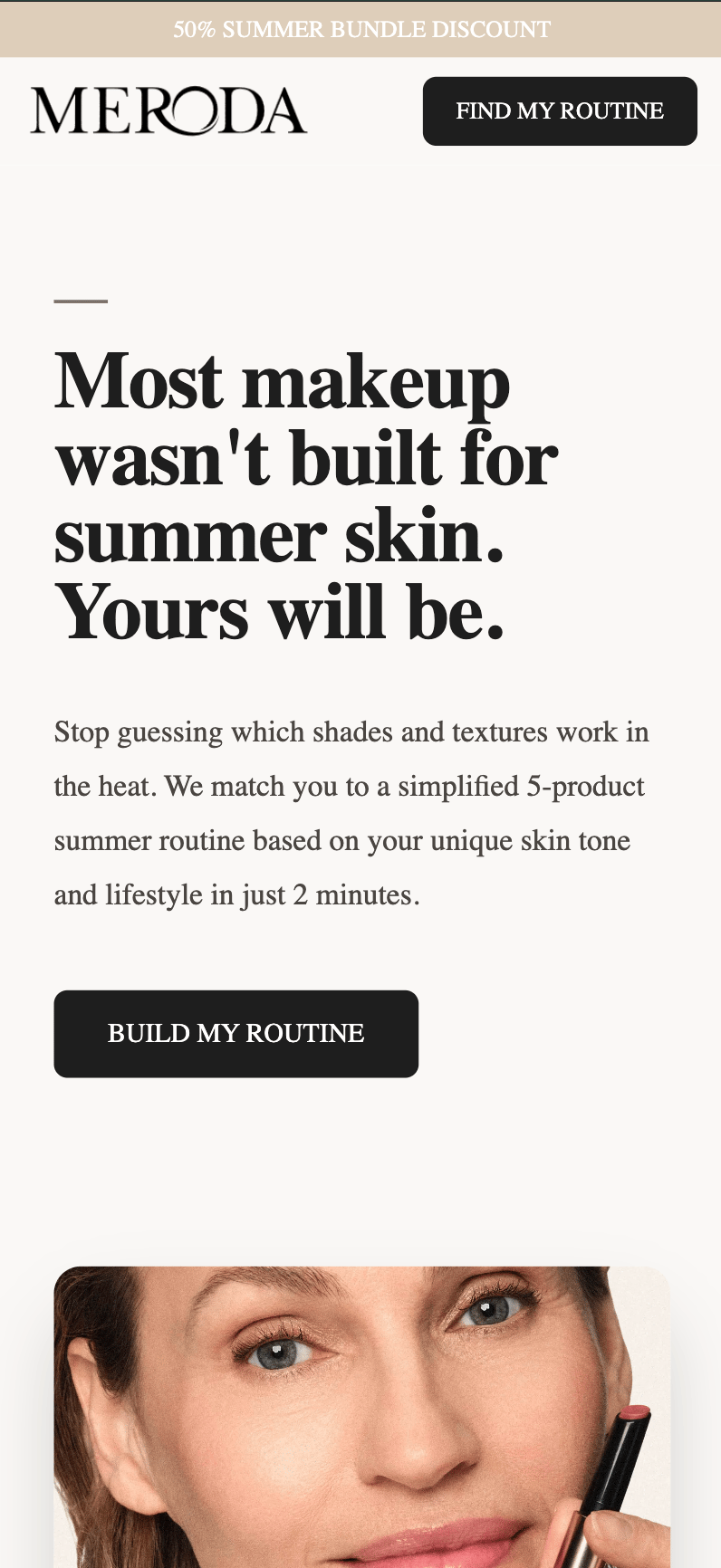 Landing pages that keep the promise