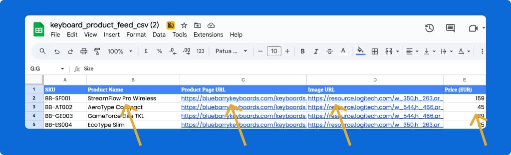 Required Product Fields