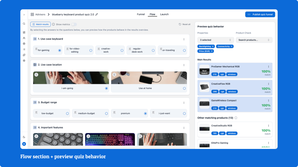 Flow Section Preview