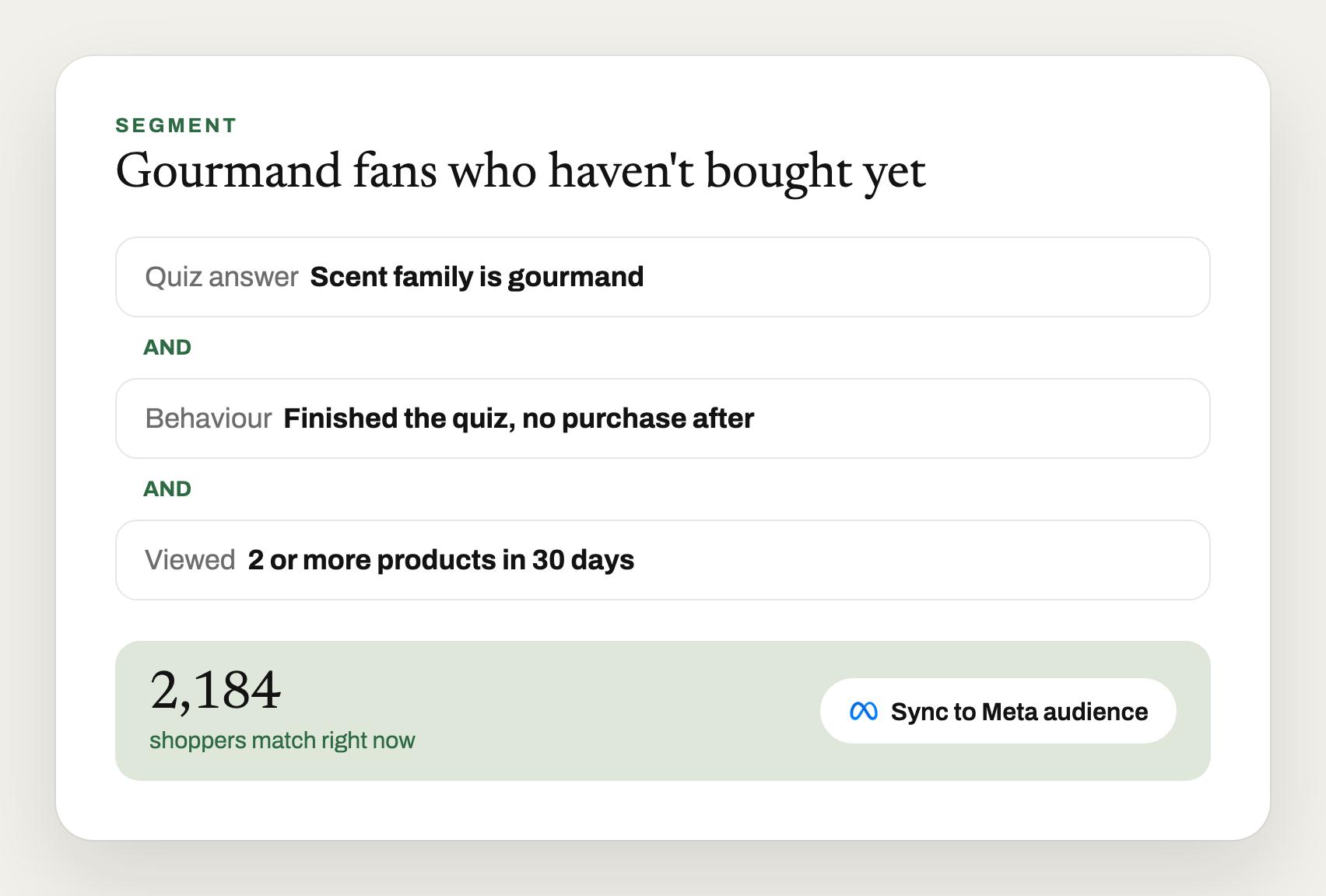 Audiences in plain words, sized before you use them
