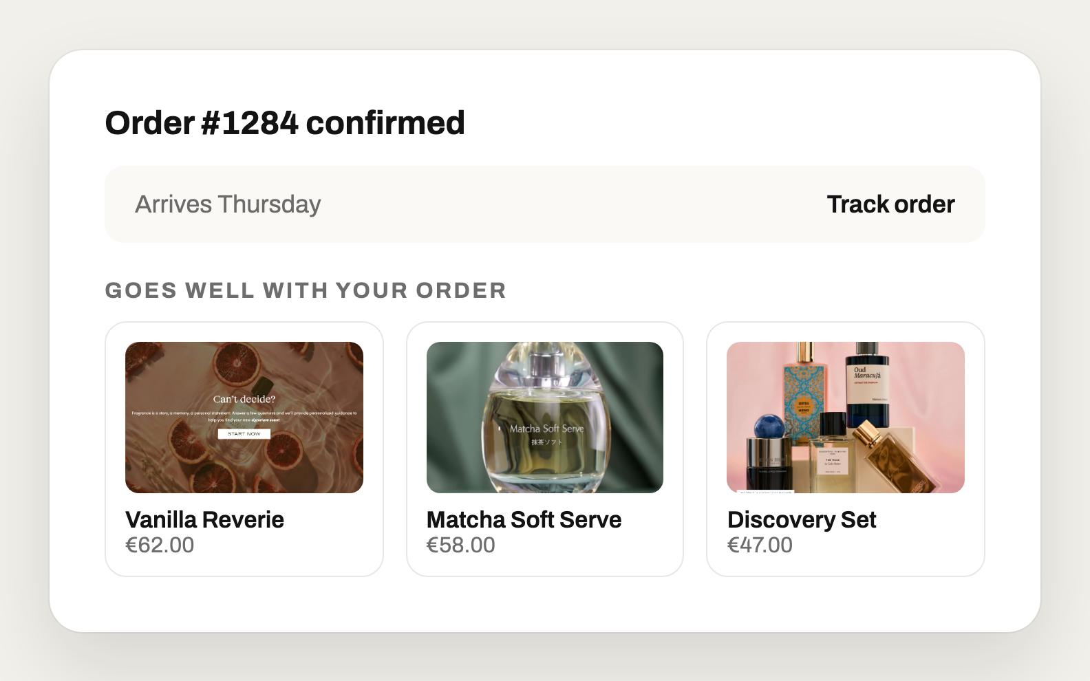 Dynamic upsells & offers, based on the visitor's profile data