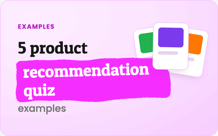 Product recommendation quiz examples from ecommerce brands