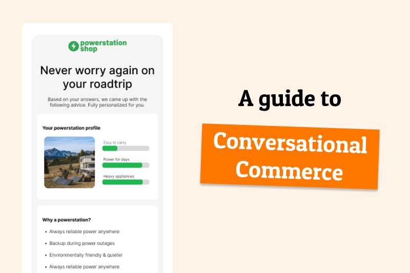 Conversational commerce customer interactions