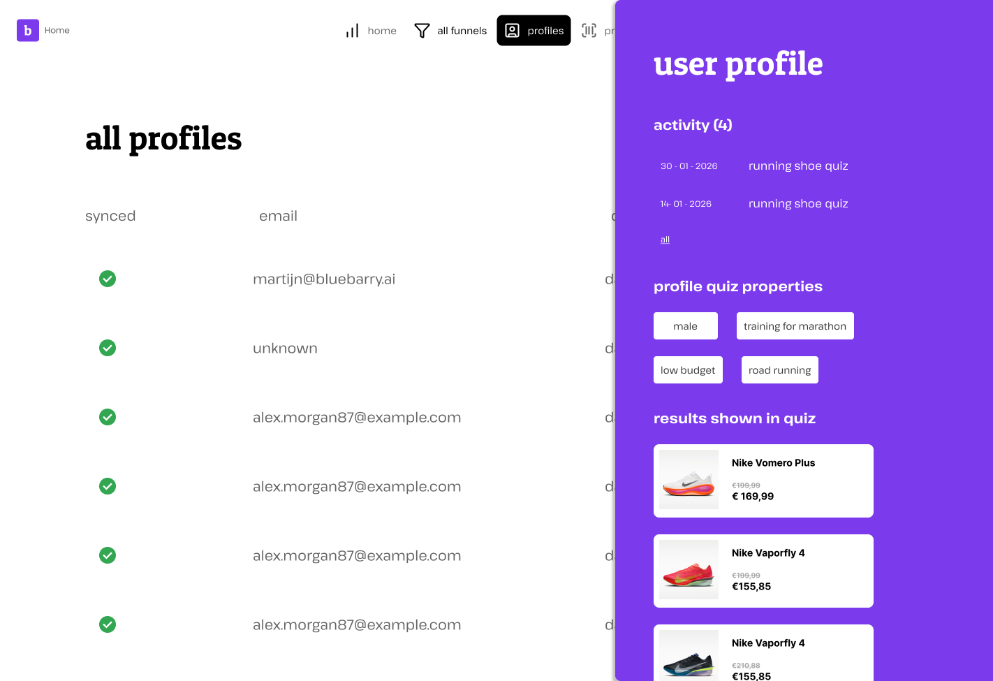 Customer profiles and zero-party data