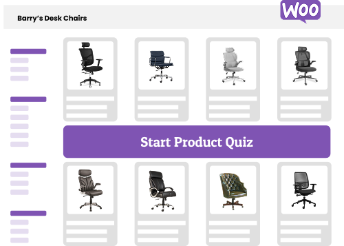 WooCommerce implementation Quiz 500px