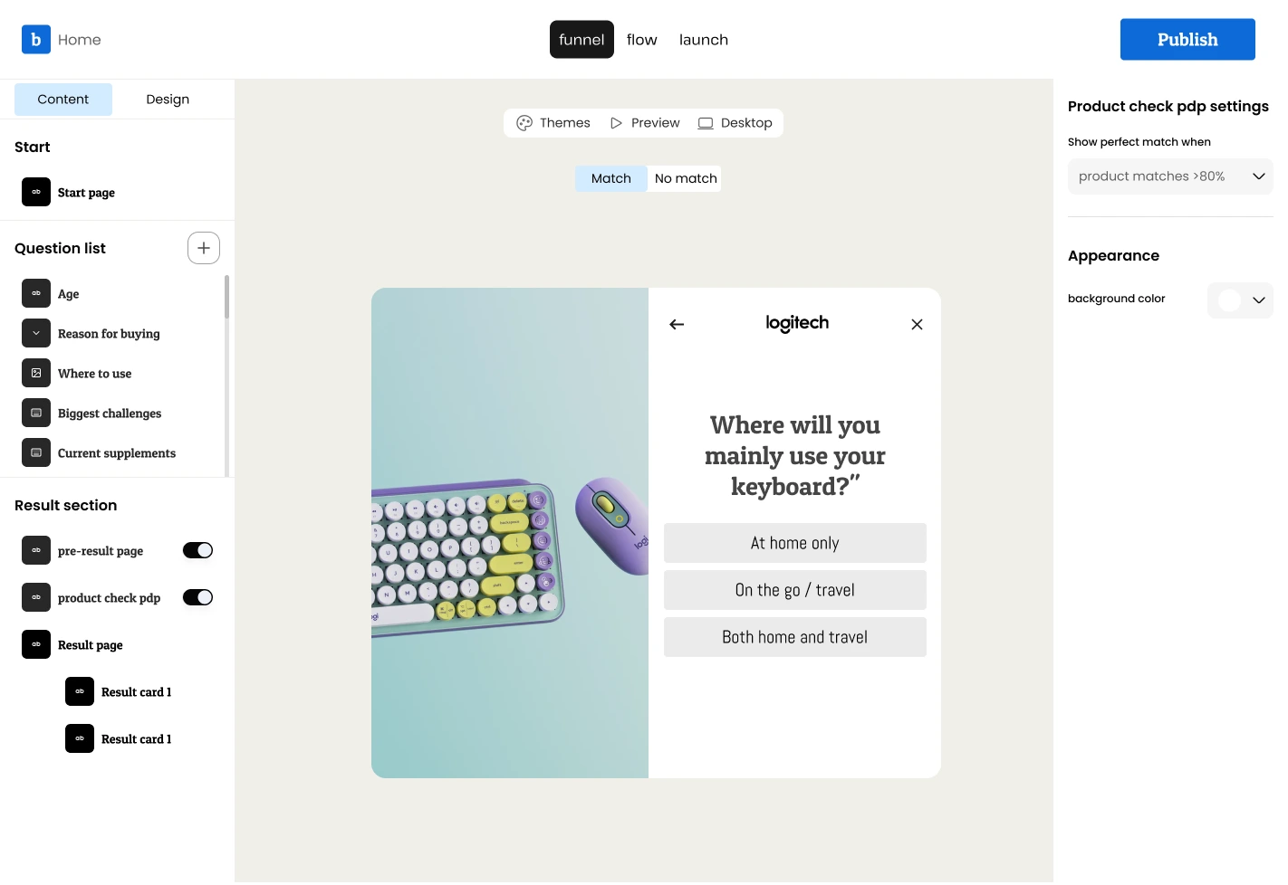 building questions answers design finder