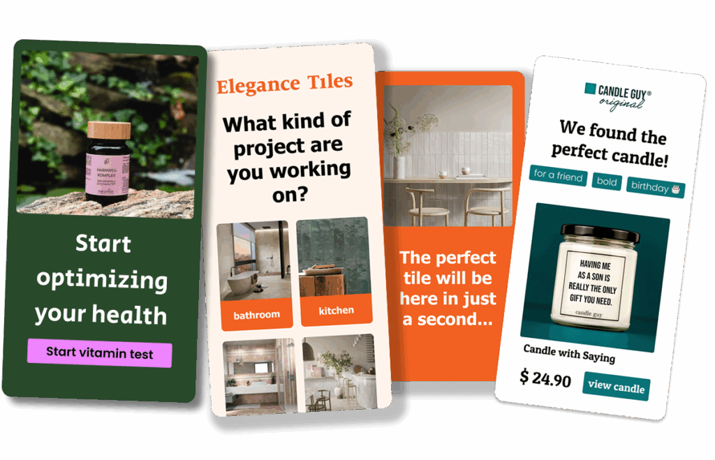 hero mobile quiz funnel examples 1